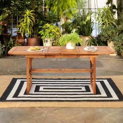 Middlebrook Surfside Acacia Wood Outdoor Extension Dining Table