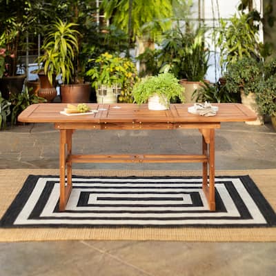 Middlebrook Surfside Acacia Wood Outdoor Extension Dining Table