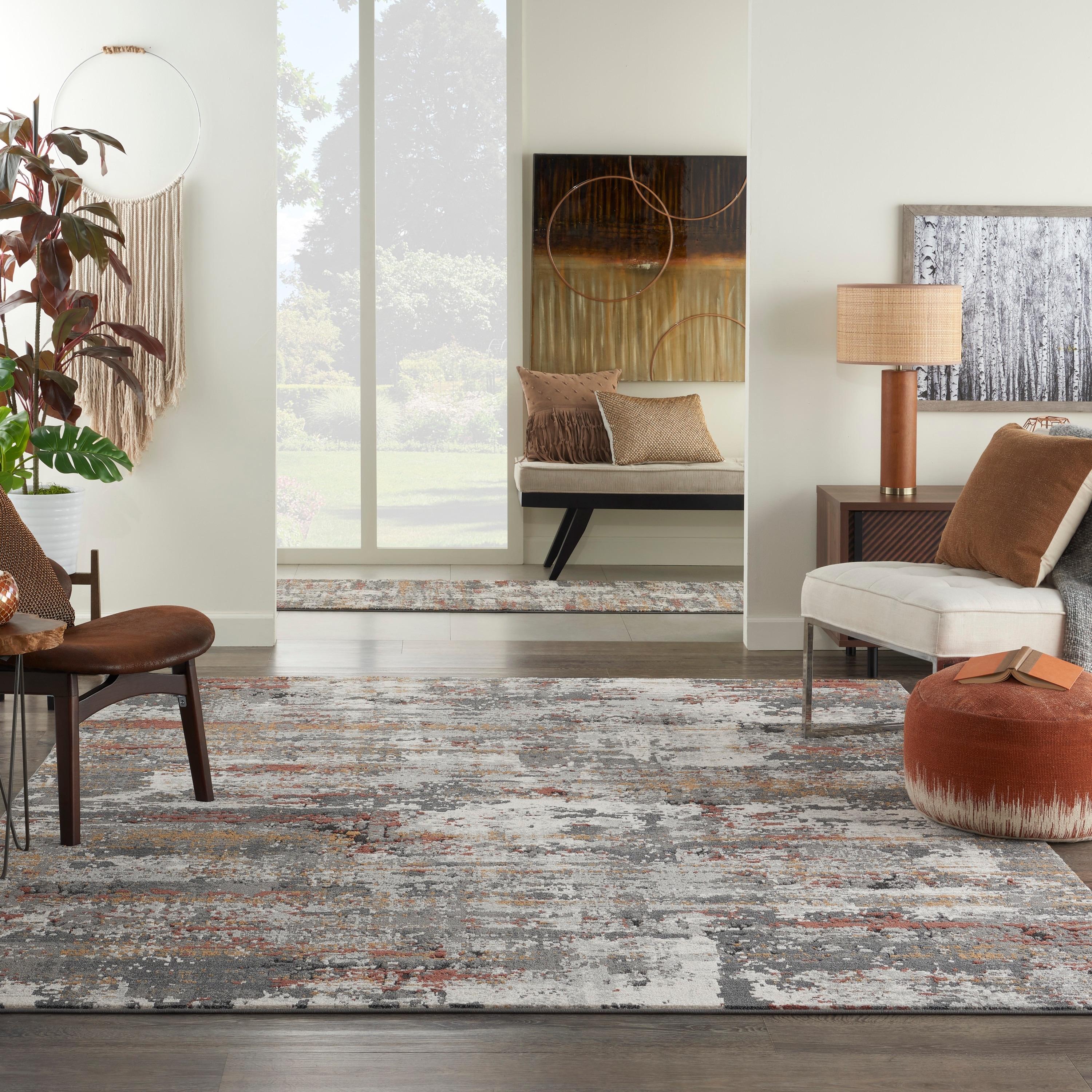 Nourison Ludlow Boho Abstract Glam Area Rug