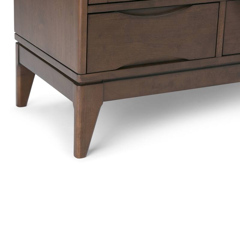 WYNDENHALL Pearson Solid Wood 48 inch Storage Cabinet (Set of 2) - 48"W x 17"D x 42"H