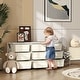 preview thumbnail 7 of 6, Qaba 3 Tier Kids Storage Unit, 9 Drawer Chest Toy Organizer Plastic Bins for Kids Bedroom Nursery Kindergarten