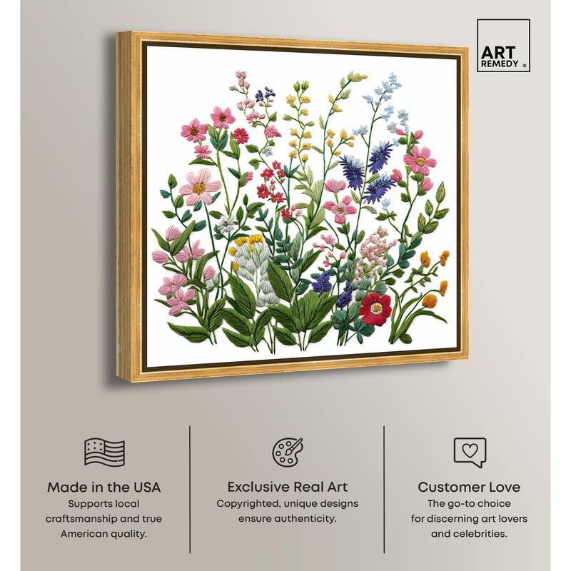 Wildflower Patch II Canvas by Art Remedy