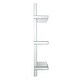 preview thumbnail 3 of 4, Allan Andrews Contemporary 3-Tier Mirrored Wall Shelf Display - 44"H x 12"W x 8.25"D
