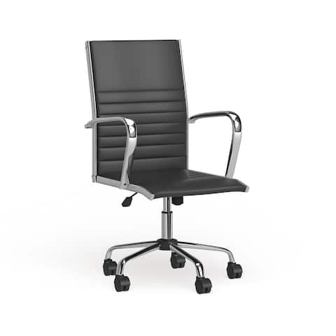 Porch & Den Speer Modern Faux Leather Office Chair - N/A