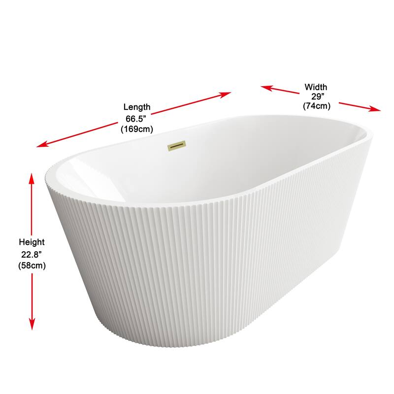 Vincent Bathtub in Glossy White