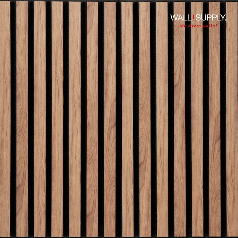 Wall!Supply UltrAcoustic Eco Tile 3D Acoustic Polystyrene Wall Panels Set of 6 Panels Covers 10.87 sq ft - Walnut