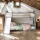 preview thumbnail 2 of 11, Modren Twin Over Twin Bunk Bed With Slide and Ladder For Bedroom