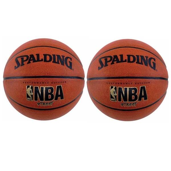 Shop Spalding 29 5 Inch Nba Street Basketball 2 Pack Overstock