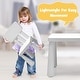 preview thumbnail 14 of 17, Kids Table and Chair Set, Plastic Children Activity Table and 2 Chairs for Art Craft, Easy-Clean Tabletop