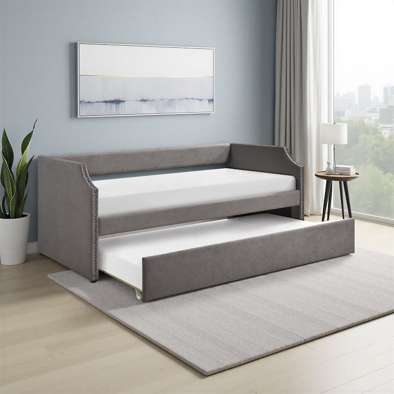 Fremont & Park Leith Textured Fabric Daybed with Trundle