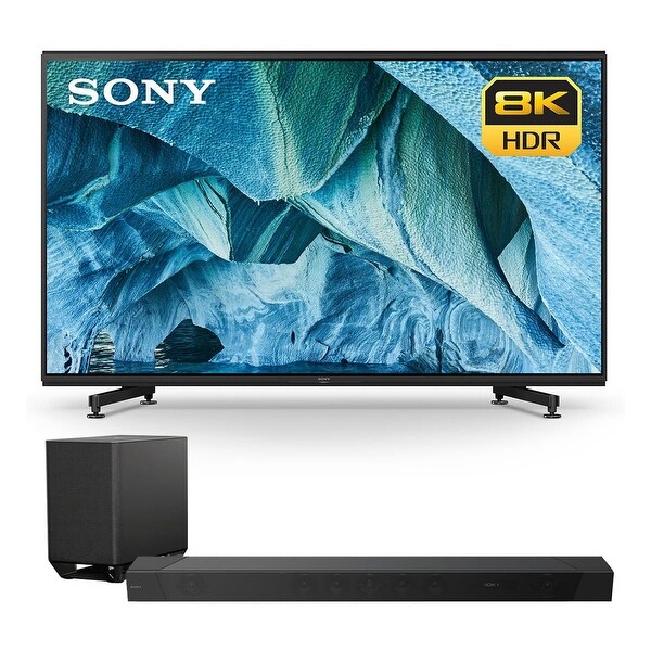 Sony XBR-85Z9G 85" 8K UHD HDR TV with HT-ST5000 7.1.2ch 800W Dolby Atmos Sound Bar - Black