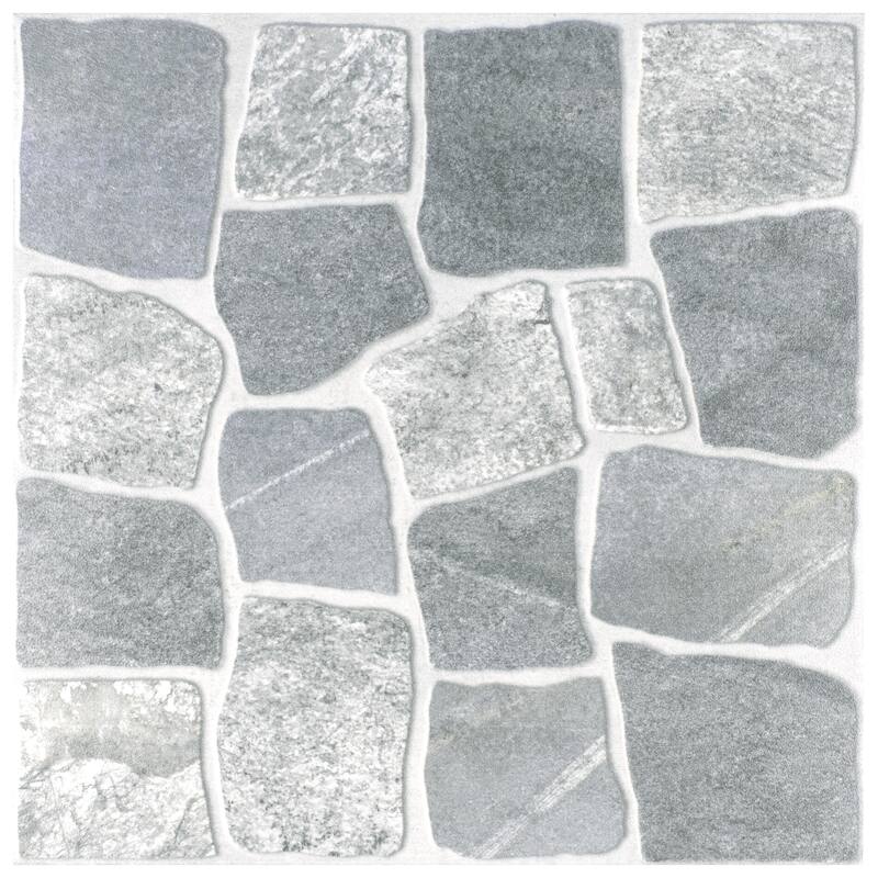 Merola Tile Laja Gris 17-3/4" x 17-3/4" Ceramic Floor and Wall Tile