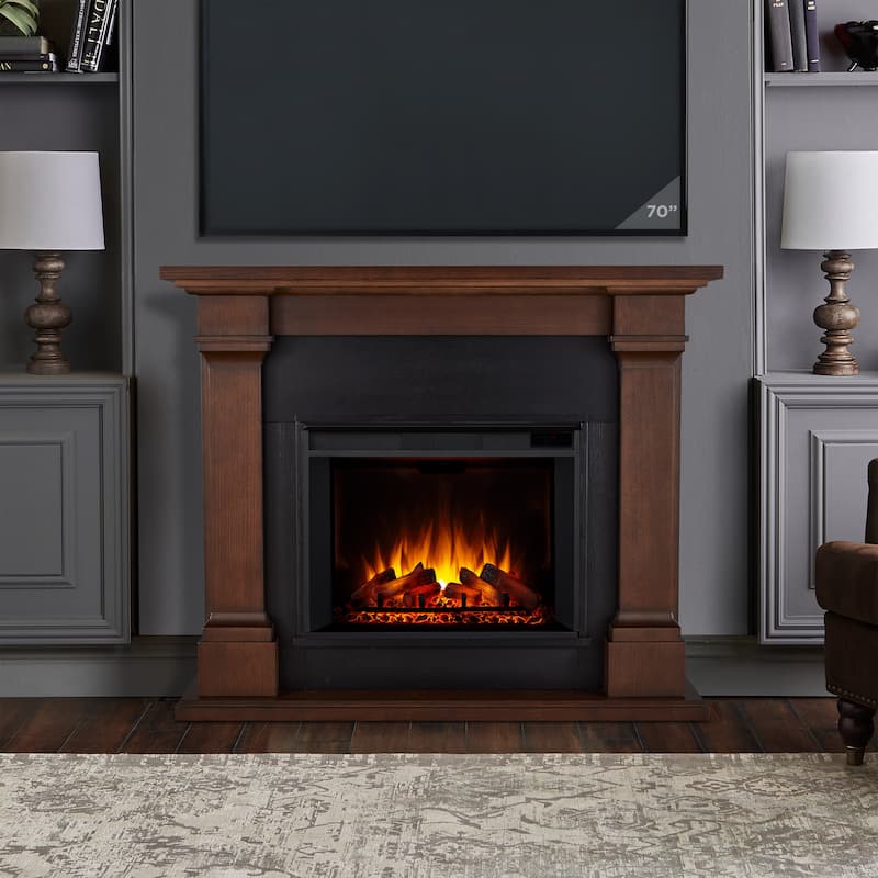Callaway 63" Electric Grand Fireplace by Real Flame - Chestnut Oak