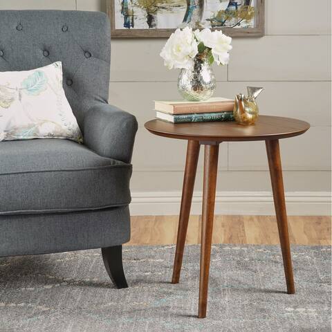 Evie Wood End Table with Faux Wood Overlay by Christopher Knight Home - 20"L x 20"W x 22"H