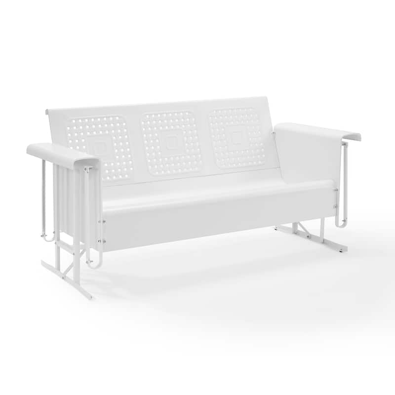Crosley Bates Sofa Glider In White - 65.75 "W x 28 "D x 32.5 "H