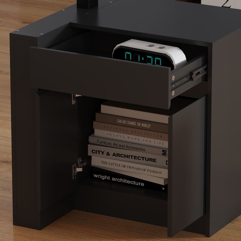 Stylish Black Electric Height-Adjustable Desk Standing Desk Computer Desk: Modern and Functional Workspace Essential