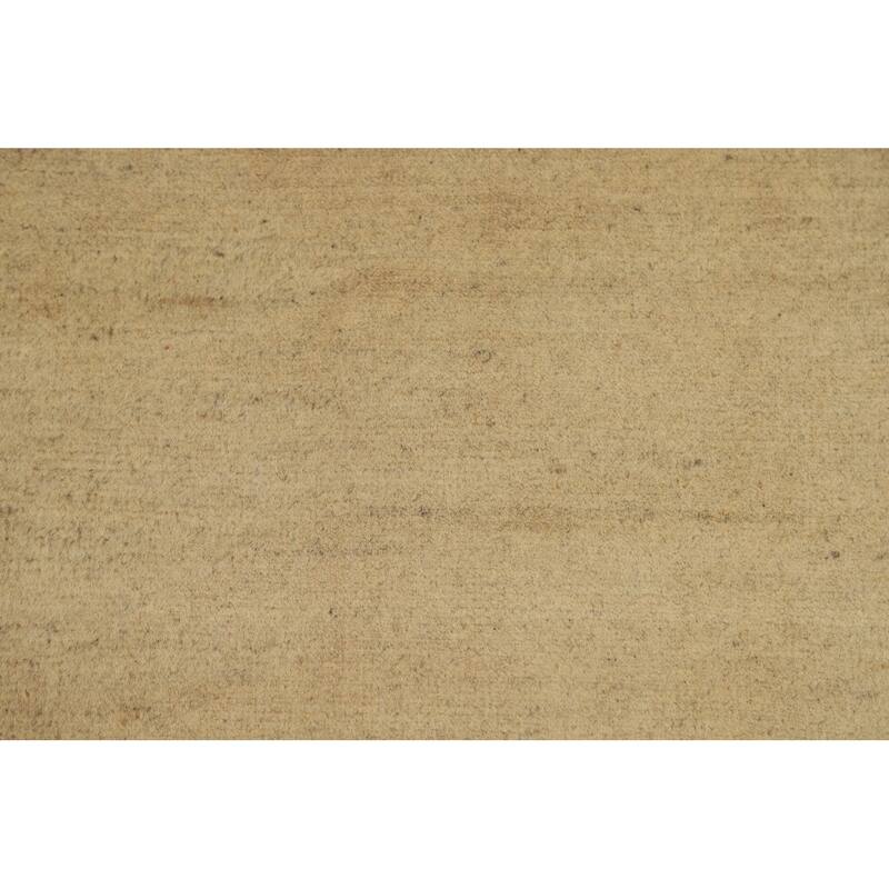 Modern Gabbeh Oriental Foyer Rug Handmade Solid Wool Carpet - 3'0"x 4'10"