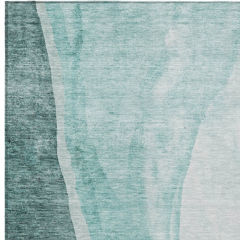 HomeRoots Abstract Transitional Rectangle Outdoor Rug