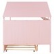 preview thumbnail 25 of 31, Full Size Solid Wood House Bed with Trundle and Storage for for Kids, Boys and Girls