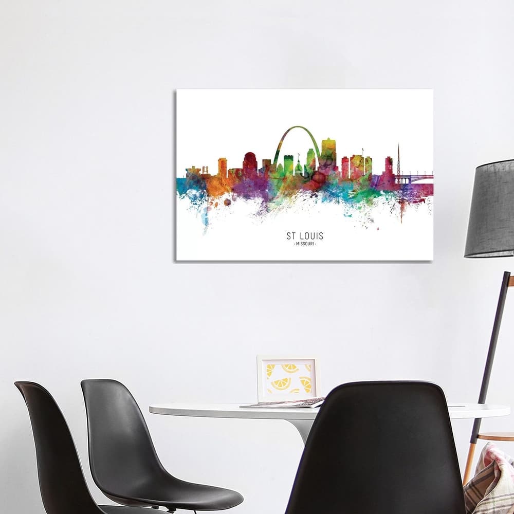 iCanvas "St Louis Missouri Skyline" by Michael Tompsett Canvas Print