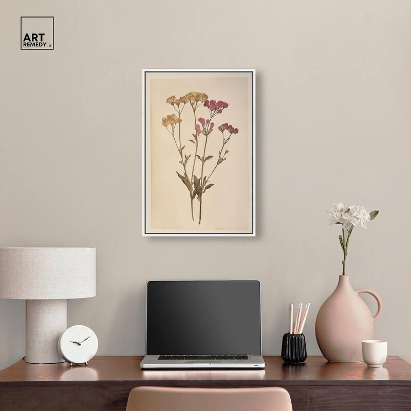 Dried Flower Canvas by Art Remedy