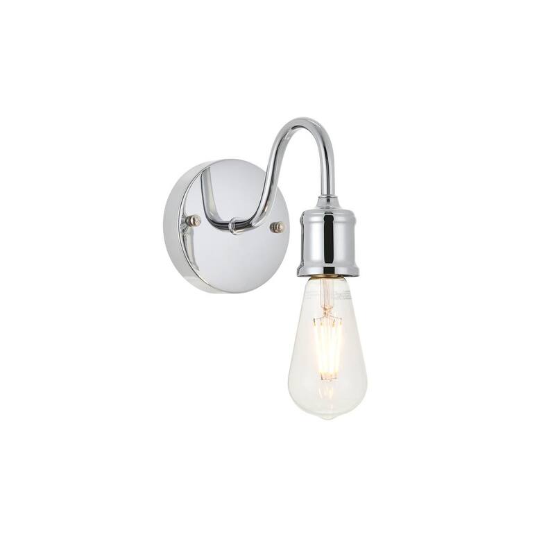 Luna 1-light Wall Sconce - chrome