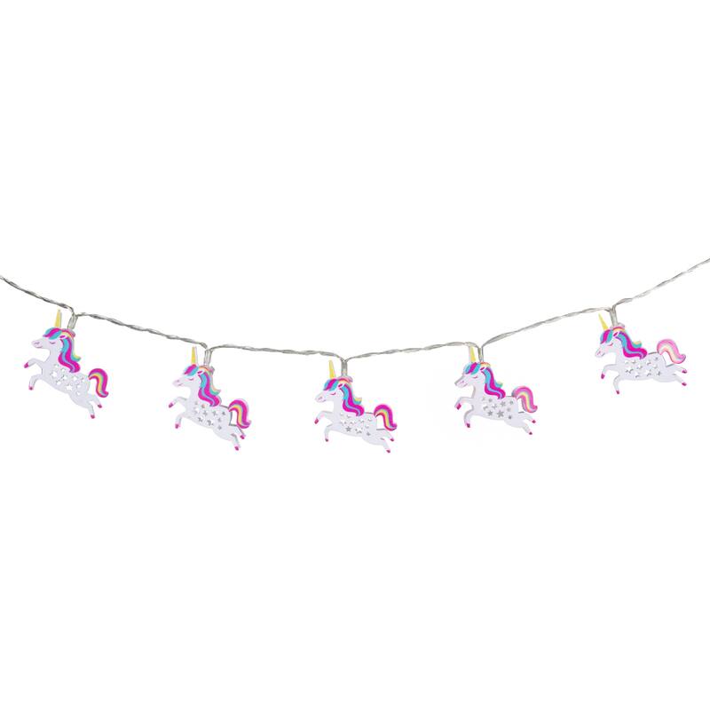 10 B/O LED Warm White Unicorn Mini Lights - 3 Ft Clear Wire - 48"