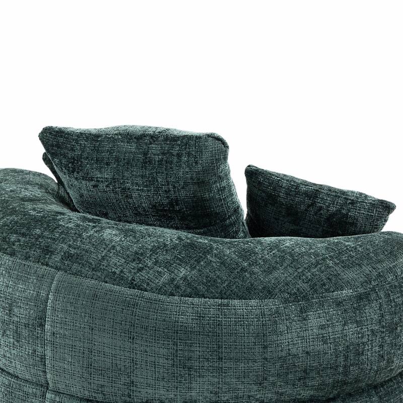 Durable Lazy Sofa Comfort Lounger, High Back Bean Bag Couch with 3 Pillows