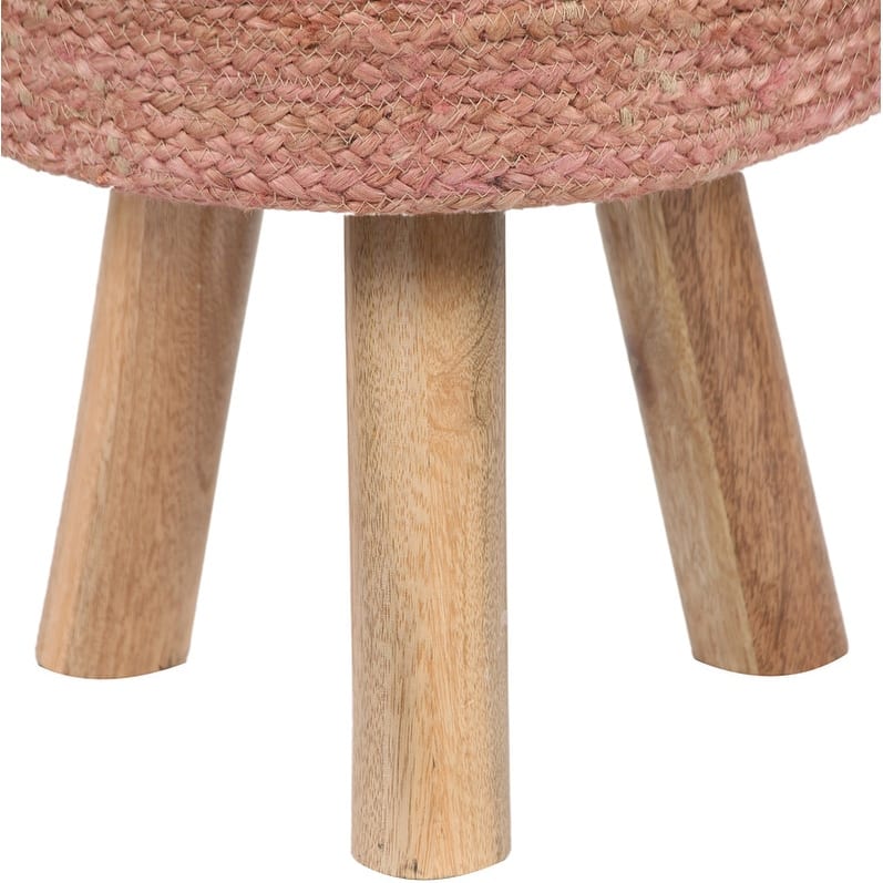 HERAT ORIENTAL Handmade Kilim Upholstered Round Stool