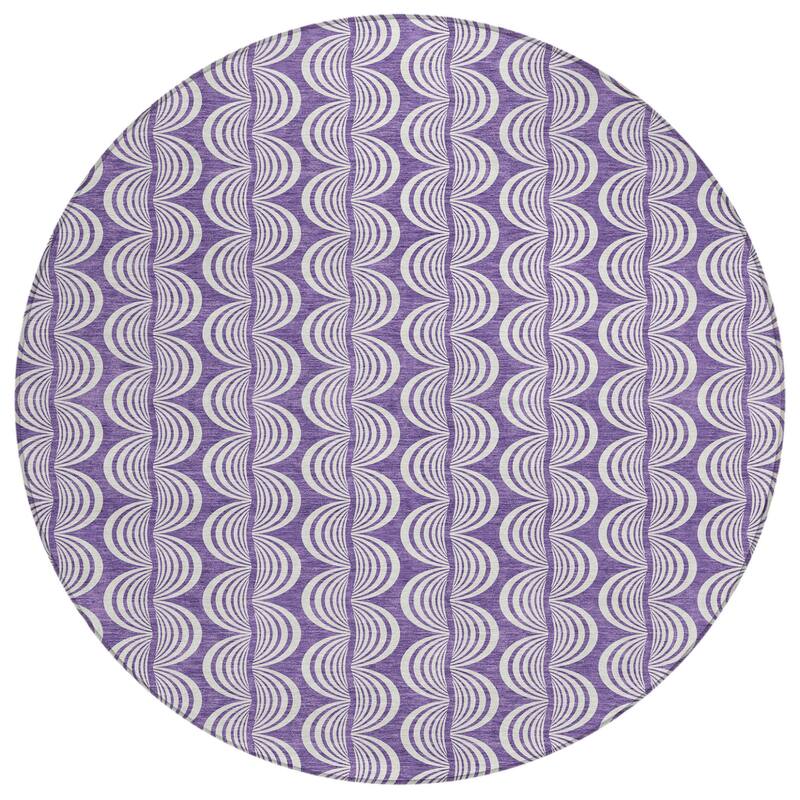 HomeRoots Ogee Transitional Rectangle Outdoor Rug