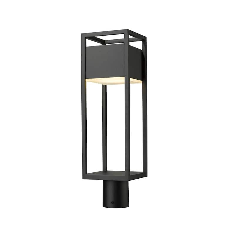 Z-Lite Barwick 21" Tall LED Outdoor Single Head Post Light - Black