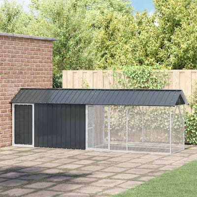 vidaXL Bird Cage Anthracite Galvanized steel