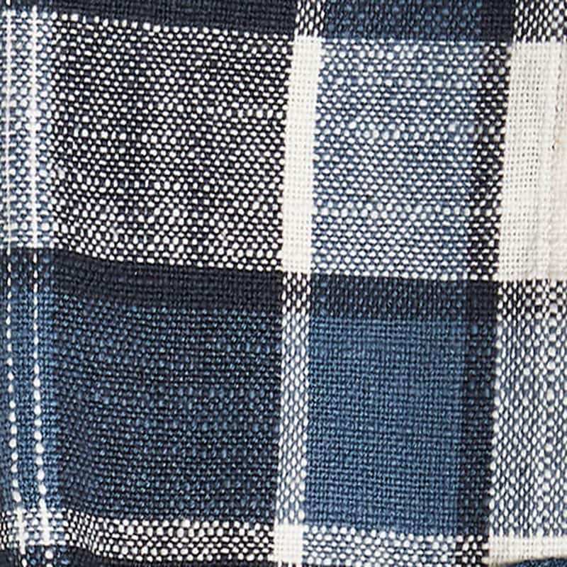 Mirage Blue and Black Plaid Cotton Napkin Set Of 4 - 20 x 20