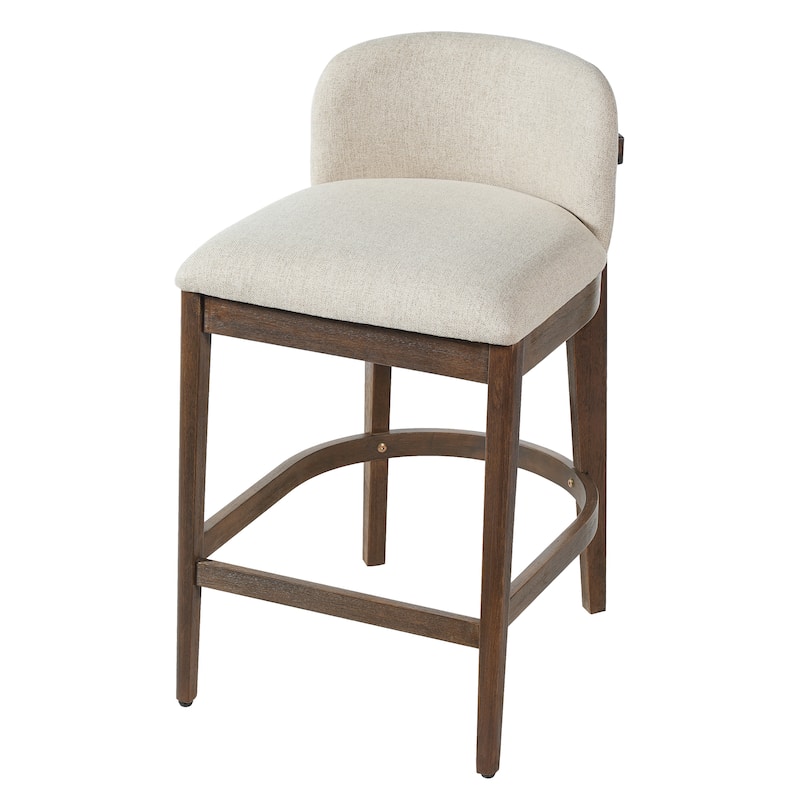 Christopher Knight Home - Calista Modern Wooden Upholstered Counter Stool