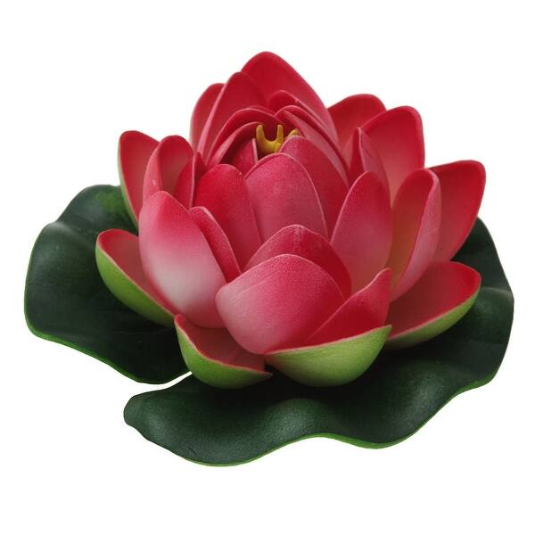 Shop Aqua Landscape Floating Red Lotus Flower Fish Tank Decoration