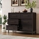 preview thumbnail 2 of 30, Christopher Knight Home - Azrael Acacia Wood Large Storage Cabinet with 6 drawers Dark Brown