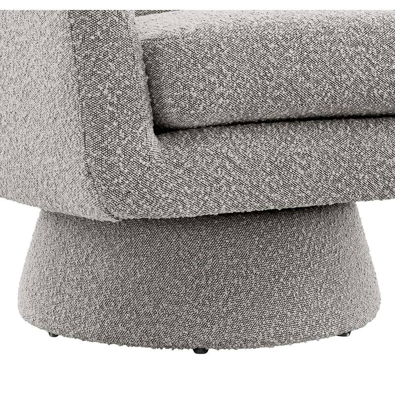 Astral Boucle Fabric Swivel Chair