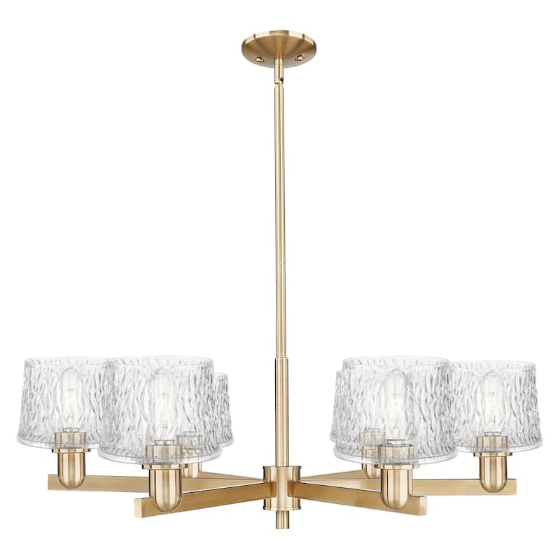 Innovations Lighting Endless Possibilities Arcadia - Niagara - 6 Light 36" Stem Hung Chandelier - Champagne Bronze