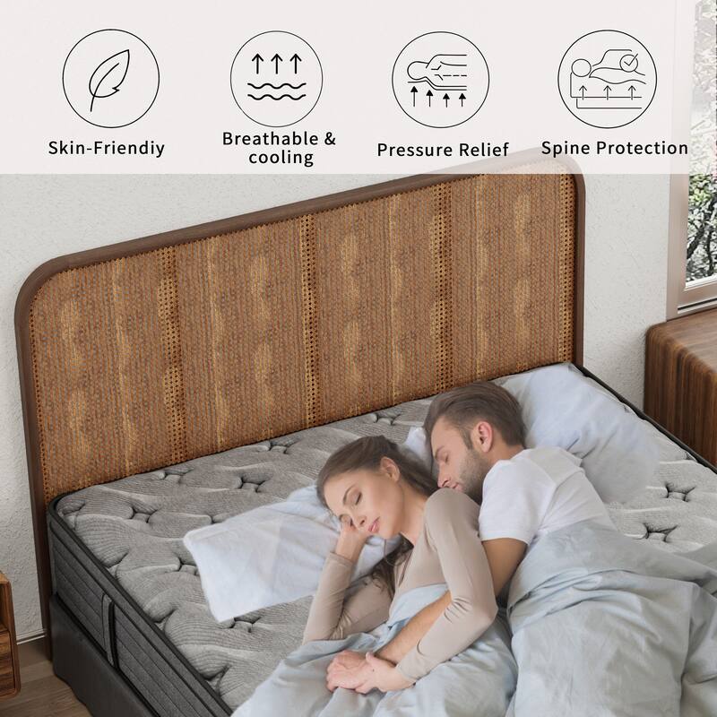 12-inch Euro Top Medium Hybrid Mattress in a box, Twin / Full / Queen / King
