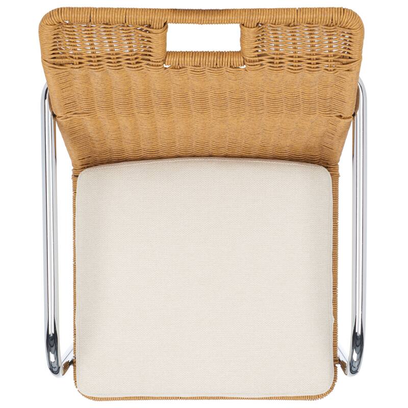 SAFAVIEH Gustie Rattan Dining Chair - 21" W x 26" D x 34" H - 21Wx26Dx34H