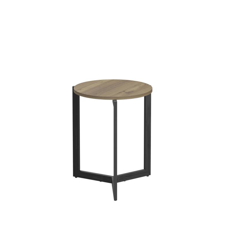 Modern Round Side Table Accent End Table Nightstand for Bedroom Living Room