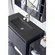 preview thumbnail 13 of 31, James Martin Vanities Milan 35.4" Single Vanity, Modern Gray with Composite Stone Top