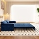 preview thumbnail 77 of 82, 66" Queen Pull Out Sofa Bed, 3-in-1 Convertible Sleeper Sofa with Side Storage