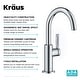 preview thumbnail 80 of 124, Kraus Oletto Single Handle 1-Hole Kitchen Bar Faucet