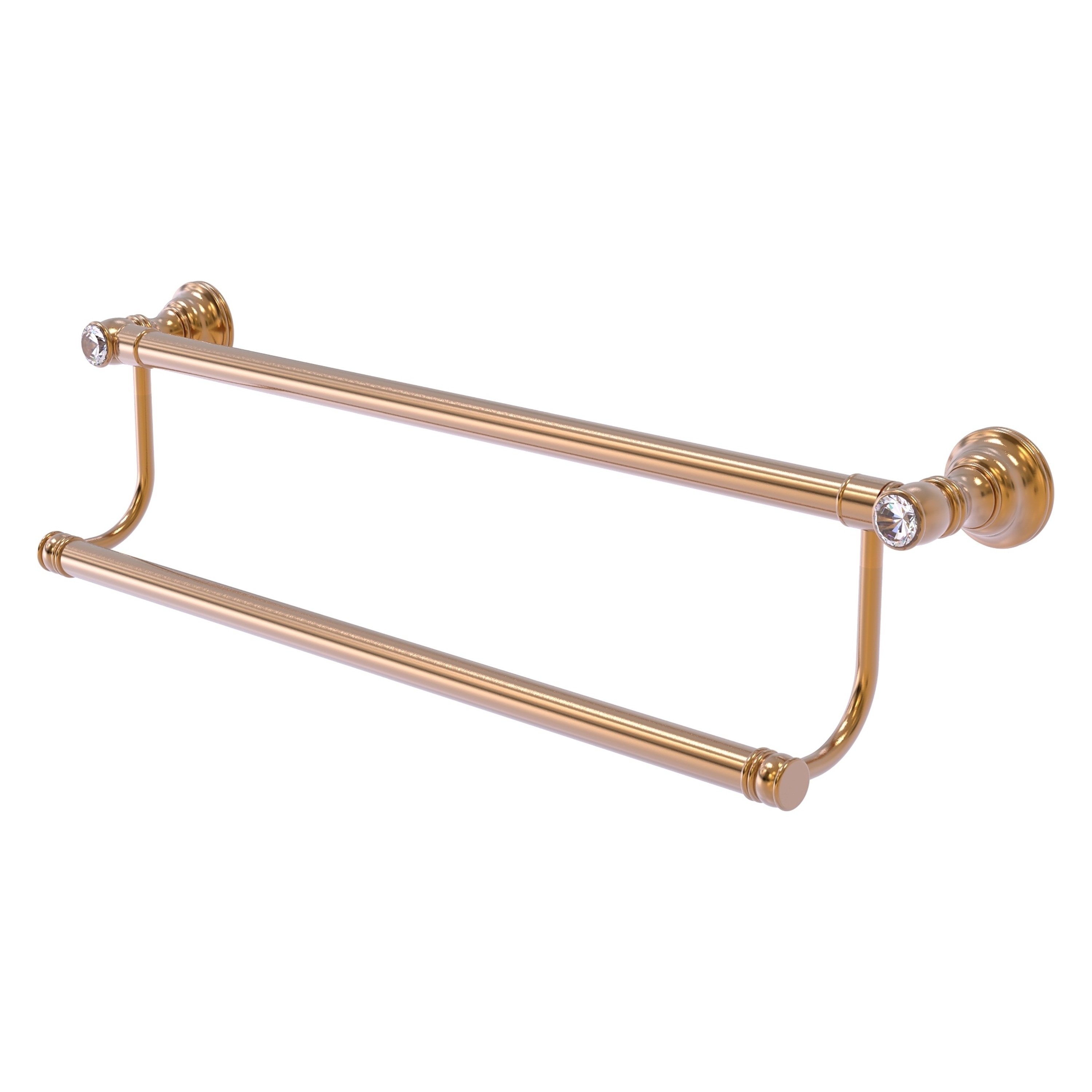 Allied Brass Carolina Crystal Collection 18 Inch Double Towel Bar