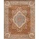 preview thumbnail 4 of 11, SAFAVIEH Handmade Empire Taryn Traditional Oriental Wool Rug 7'6" x 9'6" - Blue/Brown - Rectangle
