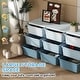 preview thumbnail 3 of 25, Qaba 3 Tier Kids Storage Unit, 9 Drawer Chest Toy Organizer Plastic Bins for Kids Bedroom Nursery Kindergarten Living Room