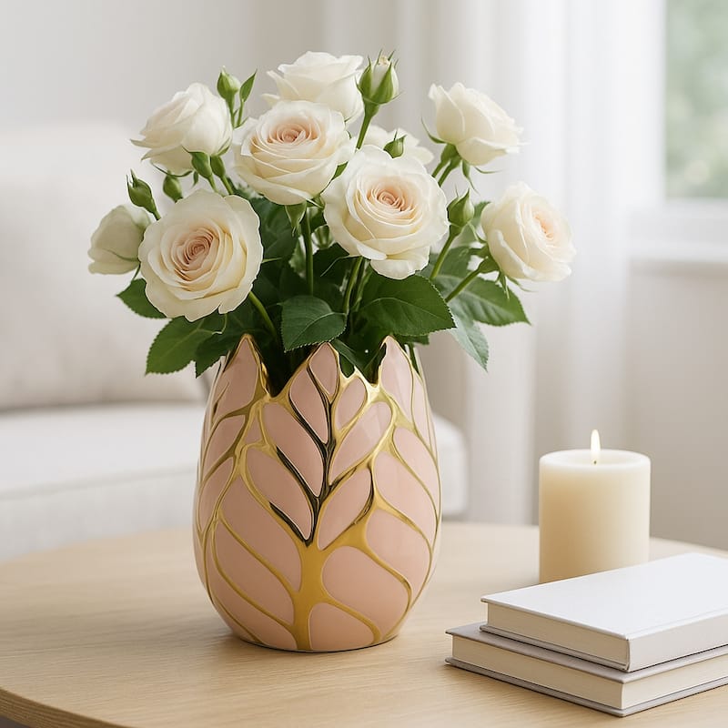 Stoneware Ceramic Vase Durable Artisan Design and Stylish Display