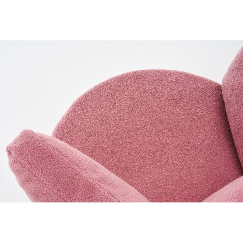 Teddy Fabric Swivel And Storage Chair