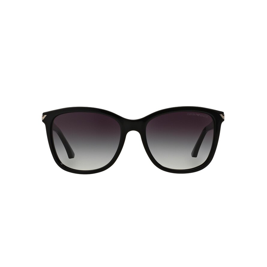 last trussel skak Emporio Armani Women EA4060F 50178G Black Plastic Square Sunglasses -  Overstock - 13298536